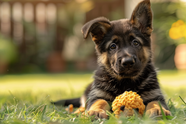 Le développement comportemental du chiot berger allemand de 2 mois