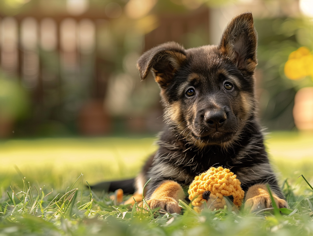 Le développement comportemental du chiot berger allemand de 2 mois