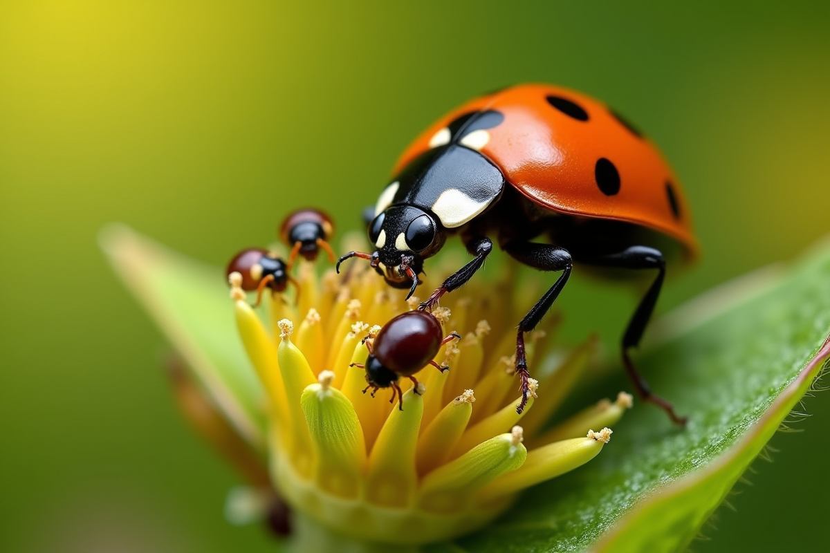 coccinelle métamorphose