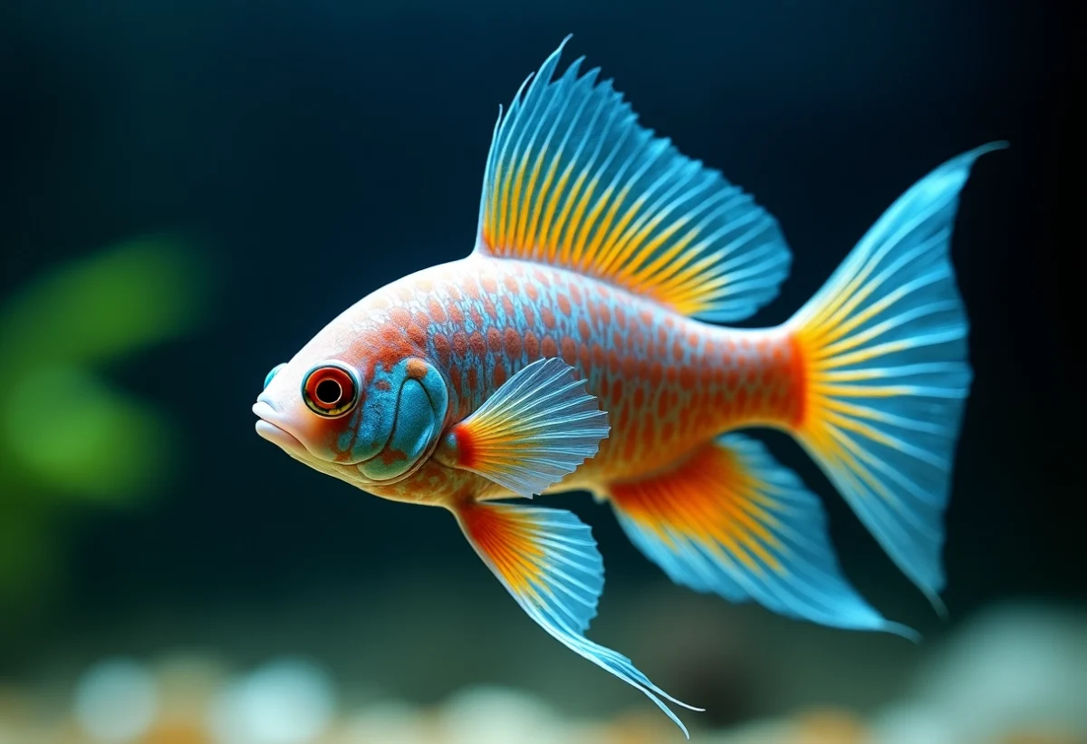 Les variétés chatoyantes du poisson Endler : un arc-en-ciel aquatique