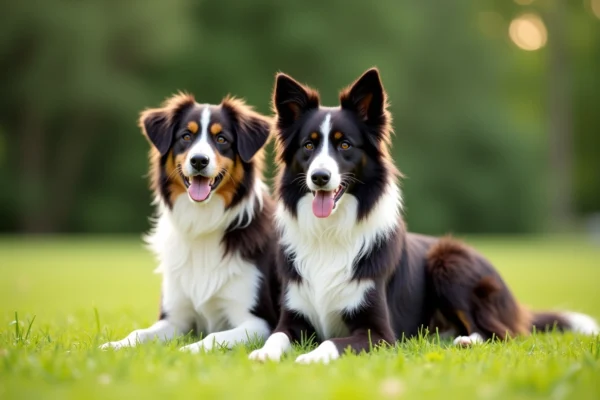 Border collie et Berger australien : intelligence et loyauté réunies