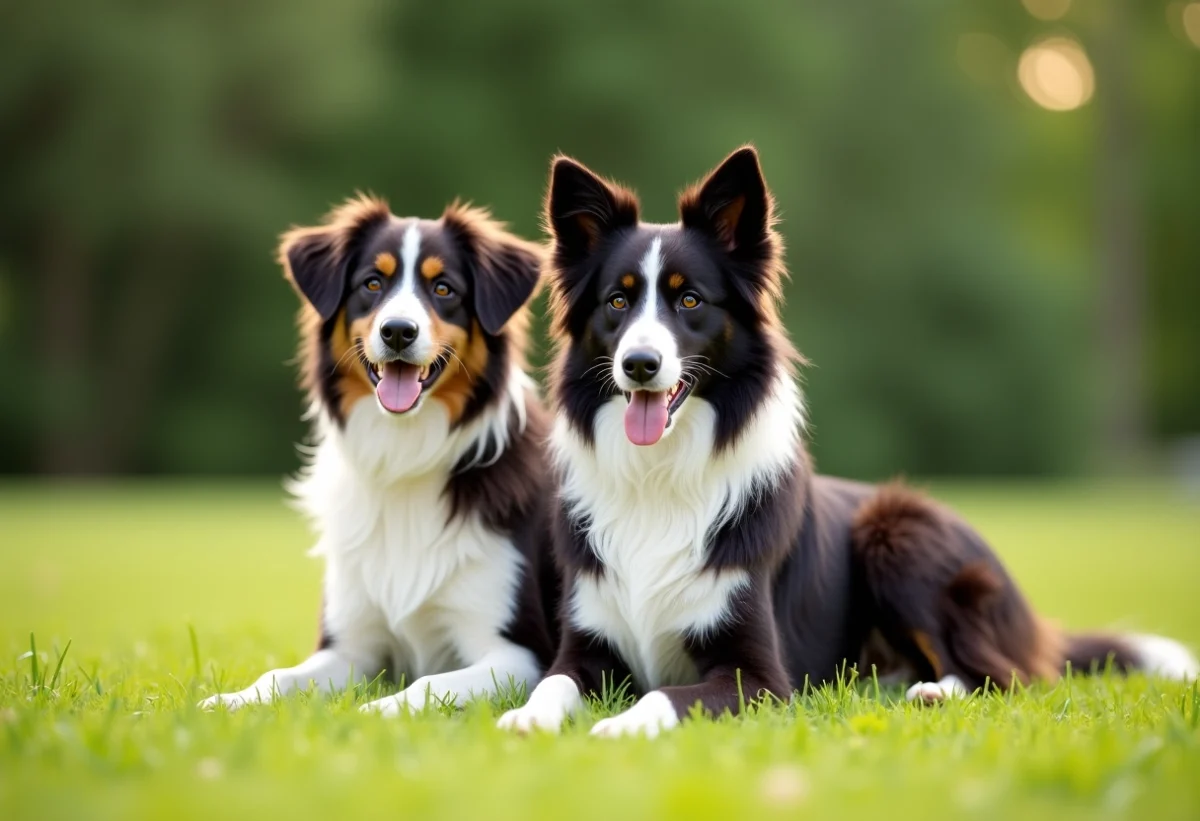 Border collie et Berger australien : intelligence et loyauté réunies